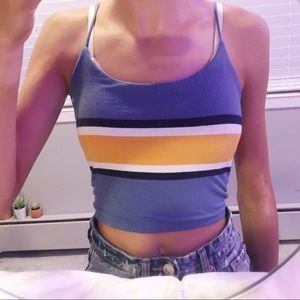 striped pacsun basics tank